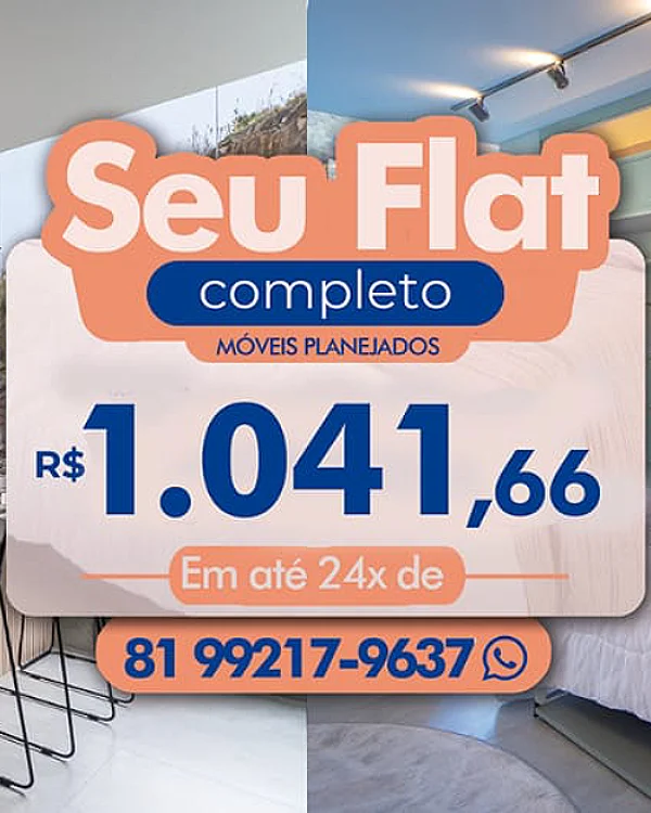 Já pensou em montar um flat completo com móveis planejados e deixar seu ambiente exatamente do jeito que sempre sonhou?
